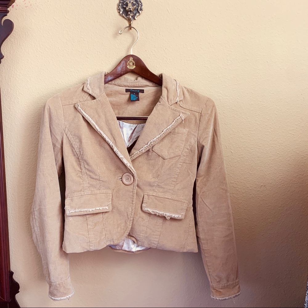 Early 2000’s Corduroy Timing Brown Blazer